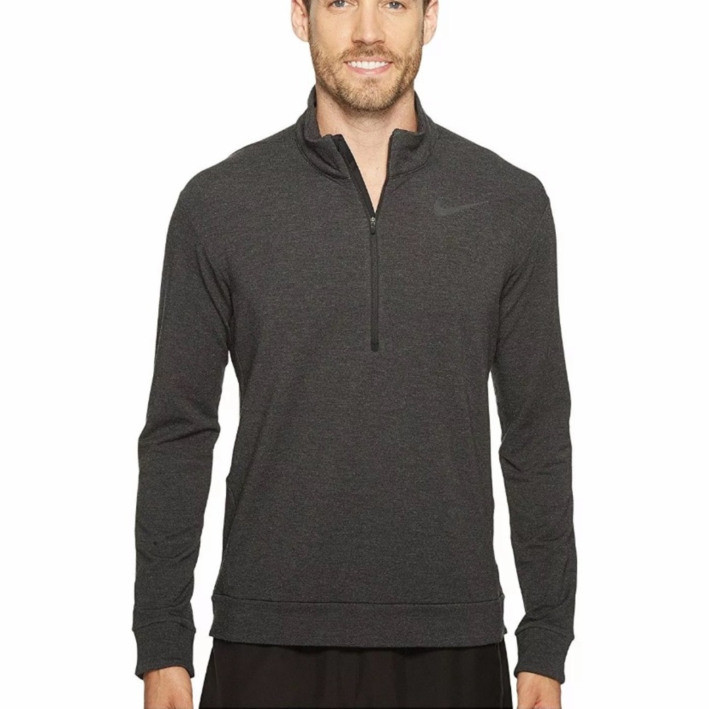 Nike Long Sleeve 1/2 Zip Grey Pullover
